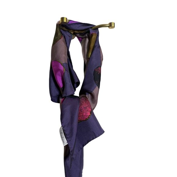 Stenstroms Colorful Silk Scarf 35" Square - Picture 4 of 6